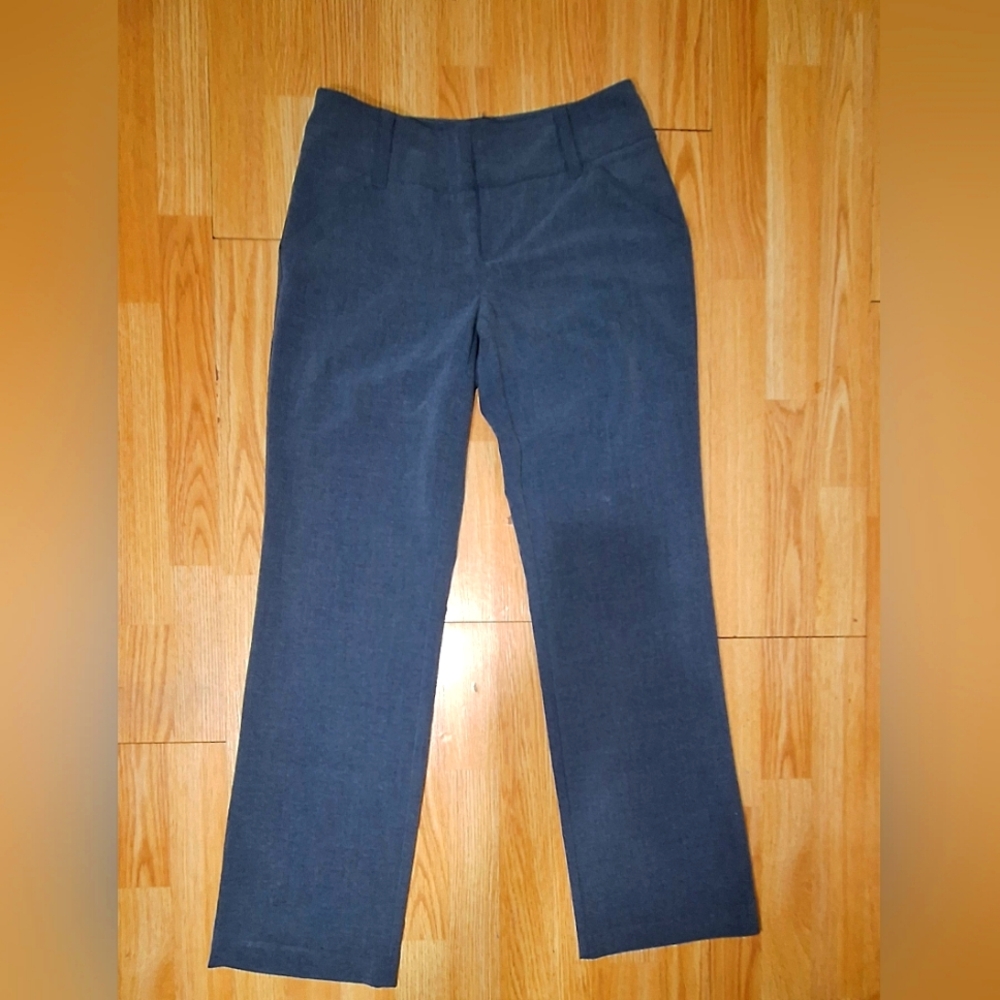 Daisy Fuentes Dress Pants Womens Size 6 Gray Straight Leg